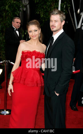 Jan 27, 2008 - Los Angeles, Californie, USA - Acteurs REBECCA GAYHEART et ERIC DANE arrivant à la 14e Conférence annuelle des Screen Actors Guild Awards tenue au Shrine Auditorium à Los Angeles. (Crédit Image : © Lisa O'Connor/ZUMA Press) Banque D'Images