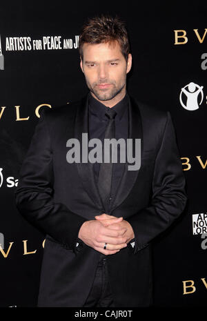 13 janvier 2011 - Los Angeles, Californie, États-Unis - Ricky Martin assistant à l'événement au profit privé Bvlgari Save The Children et les Artistes pour la paix et la justice s'est tenue à .une résidence privée à Beverly Hills, Californie le 1/13/11. 2011.K67370(long droit Crédit : Â© D. Long/Globe Photos/ZUMAPRESS.com) Banque D'Images