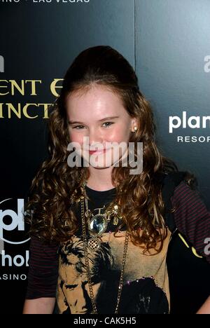 20 septembre 2007 - Hollywood, Californie, États-Unis - K54745EG.PREMIÈRE MONDIALE DE RESIDENT EVIL : EXTINCTION, .au Planet Hollywood Resort Hotel and Casino, LAS VEGAS, NEVADA 09-20-2007.MADELINE CARROLL(Image Crédit : Â© Ed Geller/Globe Photos/ZUMAPRESS.com) Banque D'Images