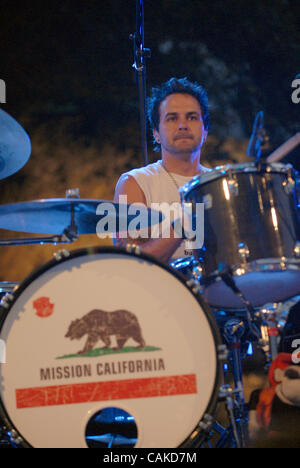 15 septembre 2007, Austin, TX, USA, le batteur RANDY RAGSDALE du groupe Cross Canadian Ragweed effectue live at the 2007 Austin City Limits Music Festival qui a eu lieu à Zilker Park situé à Austin. Copyright 2007 Jason Moore. Crédit obligatoire : Jason Moore Banque D'Images
