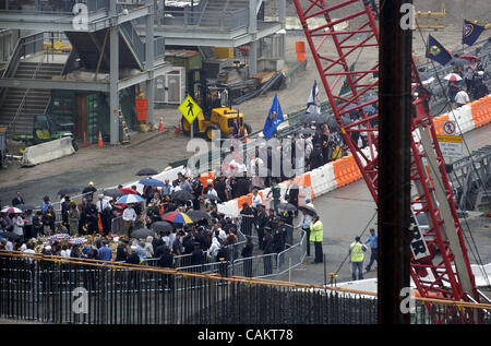 L'Autorité portuaire de New York & NJ Service commémoratif pour les personnes tuées dans les attentats du World Trade Center sur les 11 septembre 2001 et 26 février 1993, tenue à l'église de Saint - Pierre. Banque D'Images