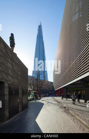 Shard London Bridge par Renzo Piano en construction 27 mars 2012, UK Banque D'Images