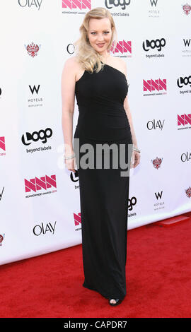 Le 5 avril, 2012 - Los Angeles, Californie, États-Unis - Wendi Mclendon-Covey.LOGO'S ''NewNowNext Awards 2012'' qui a eu lieu à l'Avalon,Hollywood, CA. - 5 avril 2012.(Image Crédit : Â©/TLeopold ZUMAPRESS.com)/Photos Globe Banque D'Images