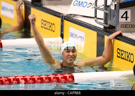 Satomi Suzuki (JPN), 7 avril 2012 - Natation : JAPON 2012 NATATION 200m brasse Femmes finale à Tatsumi Piscine International, Tokyo, Japon. (Photo de YUTAKA/AFLO SPORT) [1040] Banque D'Images