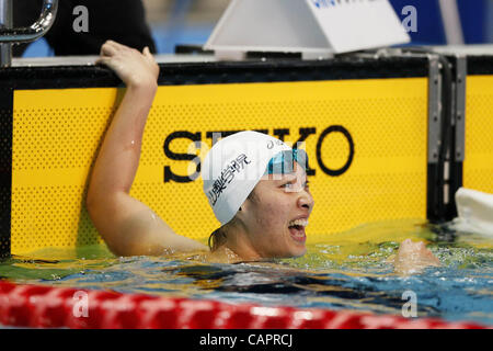 Satomi Suzuki (JPN), 7 avril 2012 - Natation : JAPON 2012 NATATION 200m brasse Femmes finale à Tatsumi Piscine International, Tokyo, Japon. (Photo de Yusuke Nakanishi/AFLO SPORT) [1090] Banque D'Images