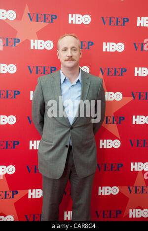 Matt Walsh assiste à la première projection de la nouvelle série de HBO VEEP au United States Institute of Peace. à Washington, DC le jeudi 28 novembre 2013. Le 11 avril 2012. Banque D'Images