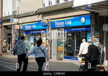 Maison de Vacances Thomas Cook détaillant Worthing West Sussex Banque D'Images