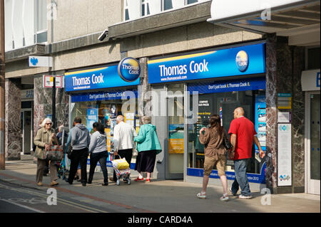 Maison de Vacances Thomas Cook détaillant Worthing West Sussex Banque D'Images