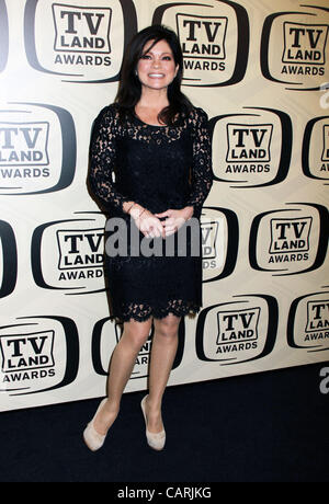 14 avril 2012 - New York, New York, États-Unis - Valerie Bertinelli arrive pour la 2012 TV Land Awards à l'armurerie de Lexington Avenue à New York le 14 avril 2012.(Image Crédit : Â© Sharon Neetles/Globe Photos/ZUMAPRESS.com) Banque D'Images