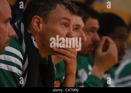 Sarunas Jasikevicius au cours Aris Thessalonikis vs Panathinaikos Basketball Grèce 21th avril 2012 Banque D'Images