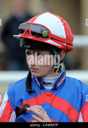 KIERAN O'NEILL JOCKEY HIPPODROME DE DONCASTER DONCASTER ANGLETERRE 27 Avril 2012 Banque D'Images