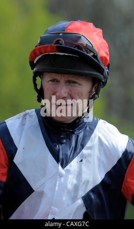 JOE FANNING PONTEFRACT JOCKEY HIPPODROME PONTEFRACT ANGLETERRE 02 Mai 2012 Banque D'Images