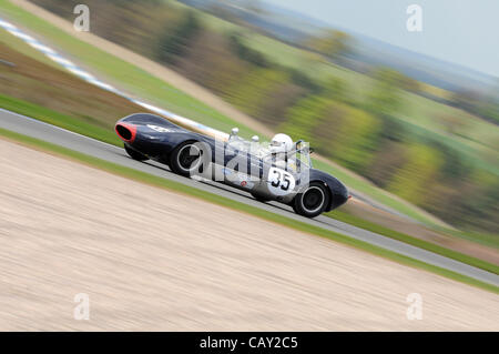 6 mai 2012, le circuit de course de Donington Park, Royaume-Uni. Le MkIV Rejo de Gregory De Prins au Festival Historique de Donington. Banque D'Images