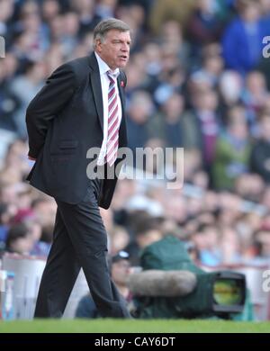 07.05.2012 Londres, Angleterre. West Ham United v Cardiff City. Sam Allardyce West Ham manager pendant le NPower Championship Play-Off demi-finales match retour joué à Boleyn Ground, Upton Park. West Ham a gagné 3-0 sur la nuit et sur l'ensemble des 5-0 pour passer à la ronde suivante. Banque D'Images