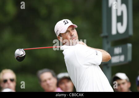 13.05.2012. Le Sawgrass N. Matt Kuchar étroits sur le 15e trou lors de la ronde finale du Championnat des joueurs à TPC Sawgrass à Ponte Vedra Beach, FL. Banque D'Images