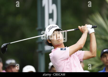 13.05.2012. Le Sawgrass N. Kevin Na étroits sur le 15e trou lors de la ronde finale du Championnat des joueurs à TPC Sawgrass à Ponte Vedra Beach, FL. Banque D'Images