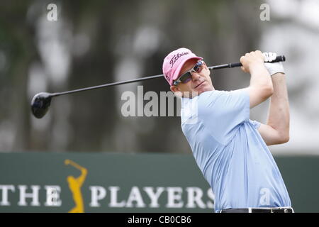 13.05.2012. Le Sawgrass N. Tom Gillis étroits sur le 10e trou lors de la ronde finale du Championnat des joueurs à TPC Sawgrass à Ponte Vedra Beach, FL. Banque D'Images