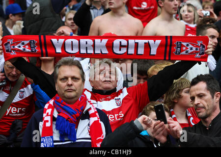 Londres, ANGLETERRE - 20 MAI : 2011-12 Blue Square Bet promotion Ligue Conférence finale entre Luton Town FC et de York City FC au stade de Wembley le 20 mai 2012 à Londres, en Angleterre. (Photo de Dave Horn - Photographie Aperture extrême) Banque D'Images