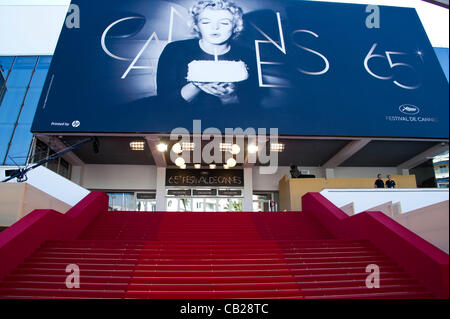 Tapis Rouge Cannes 65e Festival de Cannes 2012 Palais des Festivals, Cannes, France Mardi 22 Mai 2012 Banque D'Images