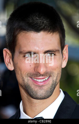 Novak Djokovic (joueur de tennis) au tapis rouge pour des arrivées film 'Tuer doux' 65e Festival de Cannes 2012 Palais des Festivals, Cannes, France Mardi 22 Mai 2012 Banque D'Images