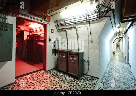 L'armée bosniaque a pris un bunker nucléaire construit secrètement par l'Armée yougoslave le 11 mai 1992. Aujourd'hui, ce bunker est ouverte au public. Banque D'Images