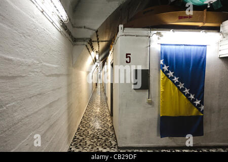 L'armée bosniaque a pris un bunker nucléaire construit secrètement par l'Armée yougoslave le 11 mai 1992. Aujourd'hui, ce bunker est ouverte au public. Banque D'Images