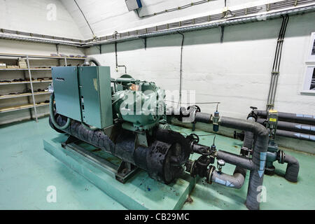 L'armée bosniaque a pris un bunker nucléaire construit secrètement par l'Armée yougoslave le 11 mai 1992. Aujourd'hui, ce bunker est ouverte au public. Banque D'Images