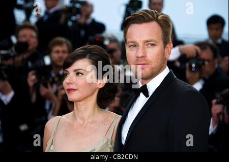 Ewan McGregor (acteur) et sa femme Eve Mavrakis arrivées au tapis rouge pour le film "Sur la route" 65ème Festival de Cannes 2012 Palais des Festivals, Cannes, France mercredi 23 mai 2012 Banque D'Images