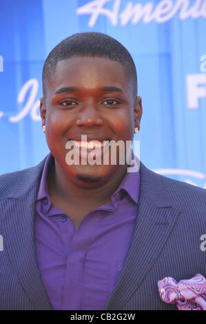 23 mai 2012 - Los Angeles, Californie, États-Unis - Jacob Lusk participant à la ''American Idol'' saison 11 Grand Final Show - Arrivées tenue au Nokia Theatre de Los Angeles, Californie le 23 mai 2012. Crédit Image : 2012(Â© D. Long/Globe Photos/ZUMAPRESS.com) Banque D'Images