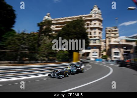 25.05.2012. Monte Carlo, Monaco. Sport Automobile : Championnat du Monde de Formule 1 de la FIA 2012, Grand Prix de Monaco, # 8 Nico Rosberg (GER, Mercedes AMG Petronas F1 Team), Banque D'Images