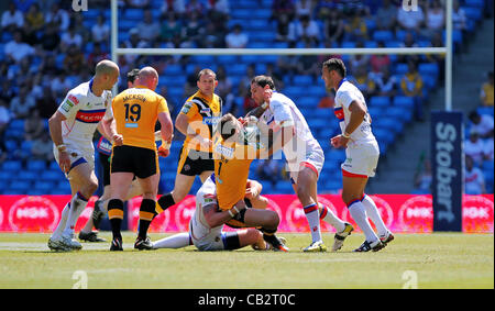 26.05.2012 Manchester, Angleterre. Castleford v Wakefield. Castleford Tigers Winger Richard Owen en action pendant la Stobart Super League Rugby Week-end magique de l'Etihad Stadium. Ligne de crédit : Crédit : Action Plus de Sports / Alamy Live News Banque D'Images