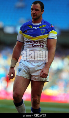 26.05.2012 Manchester, Angleterre. Warrington Wolves v Widnes Vikings. Les loups de Warrington Prop Anglais Adrian Morley en action pendant la Stobart Super League Rugby Week-end magique de l'Etihad Stadium. Ligne de crédit : Crédit : Action Plus de Sports / Alamy Live News Banque D'Images