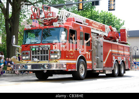 Memorial Day Parade - Naperville 2012 Banque D'Images