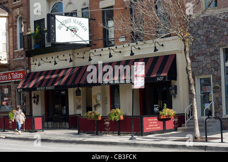 Margot bistrot sur Wells Street, Old Town Chicago Banque D'Images