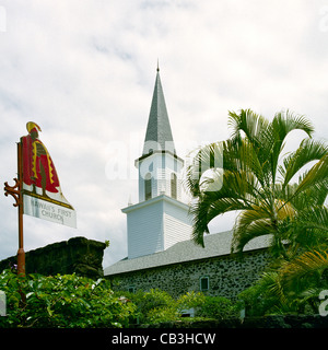 Église Mokuaikaua Kailua-Kona Big Island Hawaii Banque D'Images