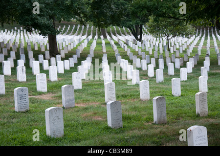 Cimetière National d'Arlington, à Washington DC, United States of America USA Banque D'Images