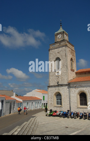 Église Notre Dame de Port Joinville à Port Joinville sur l'île de l'Atlantique de l'Île d'Yeu en Vendée, France Banque D'Images