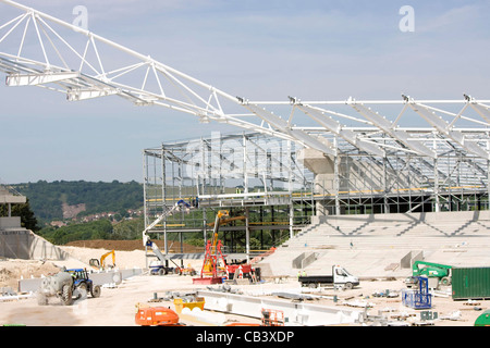 Construction de Brighton et Hove Albion's American Express Community Stadium. Photo par James Boardman. Banque D'Images