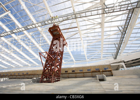 Construction de Brighton et Hove Albion's American Express Community Stadium. Photo par James Boardman. Banque D'Images