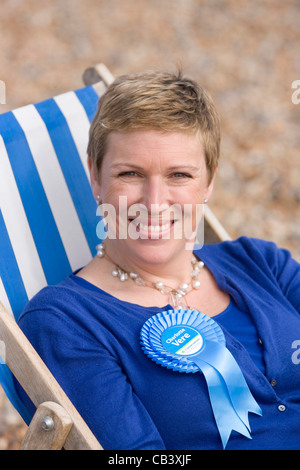 Homme politique conservateur britannique Charlotte Vere, Baroness Vere de Norbiton. Photo par James Boardman. Banque D'Images