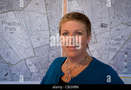 Homme politique conservateur britannique Charlotte Vere, Baroness Vere de Norbiton. Photo par James Boardman. Banque D'Images