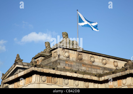 Bâtiment de la Royal Scottish Academy, détail architectural, le centre-ville de Mound Edinburgh, Écosse, Royaume-Uni Banque D'Images