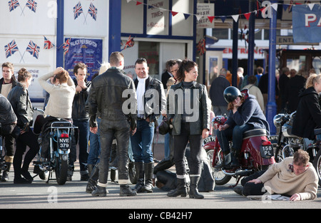 Tournage à Eastbourne Brighton Rock 2009. Photo par James Boardman. Banque D'Images