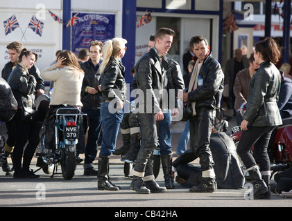 Tournage à Eastbourne Brighton Rock 2009. Photo par James Boardman. Banque D'Images