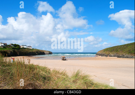 Padstow porthcothan Bay sur la côte nord de Cornwall, uk Banque D'Images