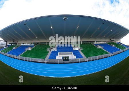 Scotstoun Stadium à Glasgow qui sera utilisé comme un centre de formation pour les Jeux du Commonwealth de 2014. Banque D'Images