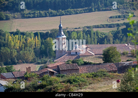 Vue générale du monastère de l'église de San Millan de la Cogolla Espagne 110957 Espagne Banque D'Images