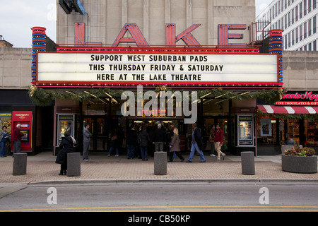 Théâtre sur le lac Lake Street. Oak Park, Illinois. Banque D'Images