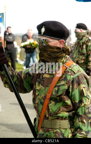 Membre de l'IRA véritable insurrection de Pâques 1916 à la commémoration à Londonderry, en Irlande du Nord. Banque D'Images