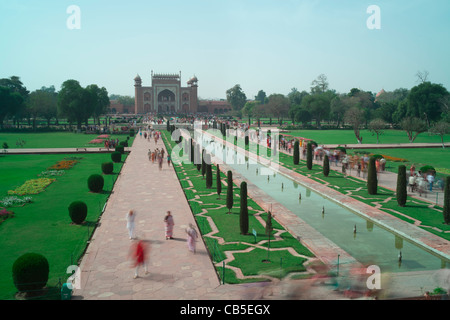 Taj Mahal, Agra, Inde Banque D'Images